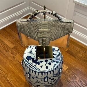 Rebecca Minkoff Collection Python Embossed Handbag